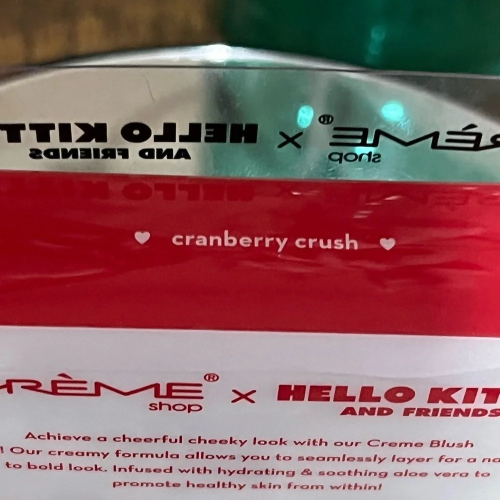 The Crème Shop x Hello Kitty Crème Blush Balm in Cranberry Crush, new!